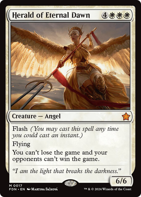 Herald of Eternal Dawn\nFoundations\nSingle\nMagic The Gathering