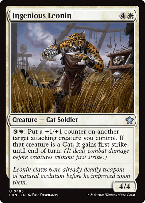 Ingenious Leonin\nFoundations\nSingle\nMagic The Gathering