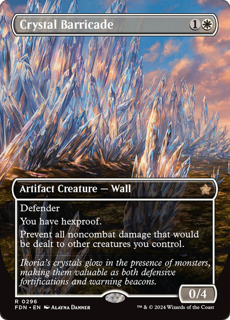 Crystal Barricade (Borderless)\nFoundations - Variants\nSingle\nMagic The Gathering