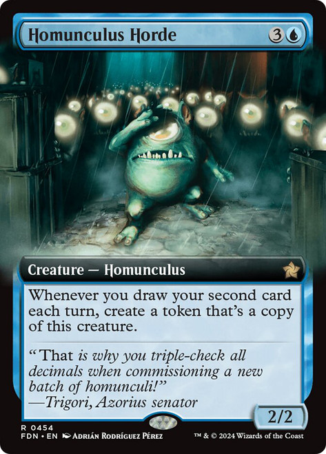 Homunculus Horde (Extended Art)\nFoundations - Variants\nSingle\nMagic The Gathering