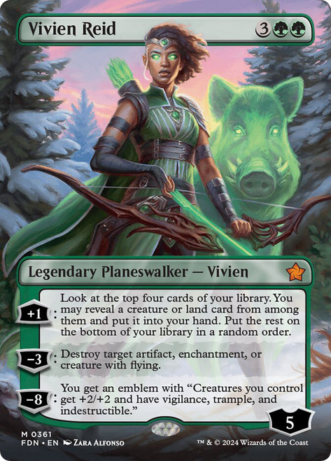 Vivien Reid (Borderless)\nFoundations - Variants\nSingle\nMagic The Gathering