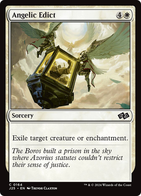 Angelic Edict\nFoundations Jumpstart\nSingle\nMagic The Gathering