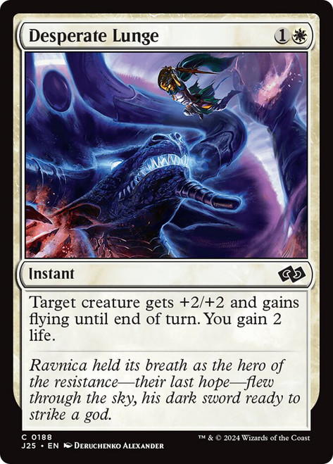 Desperate Lunge\nFoundations Jumpstart\nSingle\nMagic The Gathering