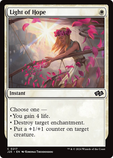 Light of Hope\nFoundations Jumpstart\nSingle\nMagic The Gathering