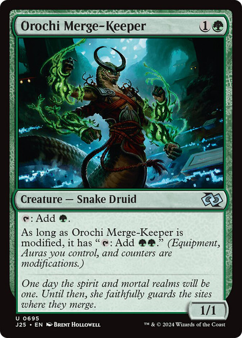 Orochi Merge-Keeper\nFoundations Jumpstart\nSingle\nMagic The Gathering