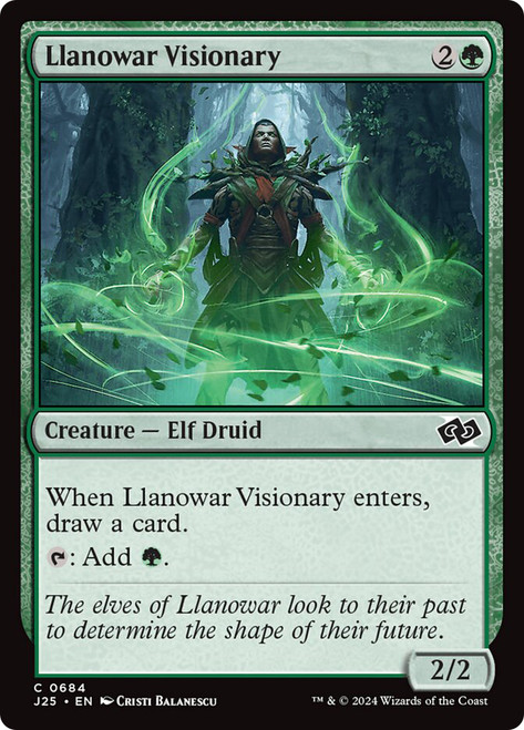 Llanowar Visionary\nFoundations Jumpstart\nSingle\nMagic The Gathering