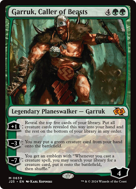Garruk, Caller of Beasts\nFoundations Jumpstart\nSingle\nMagic The Gathering