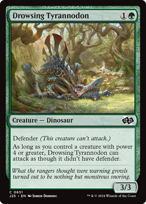 Drowsing Tyrannodon\nFoundations Jumpstart\nSingle\nMagic The Gathering