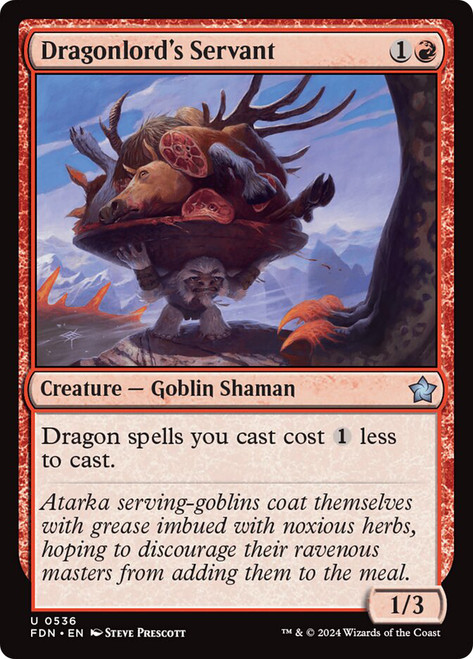 Dragonlord's Servant\nFoundations\nSingle\nMagic The Gathering