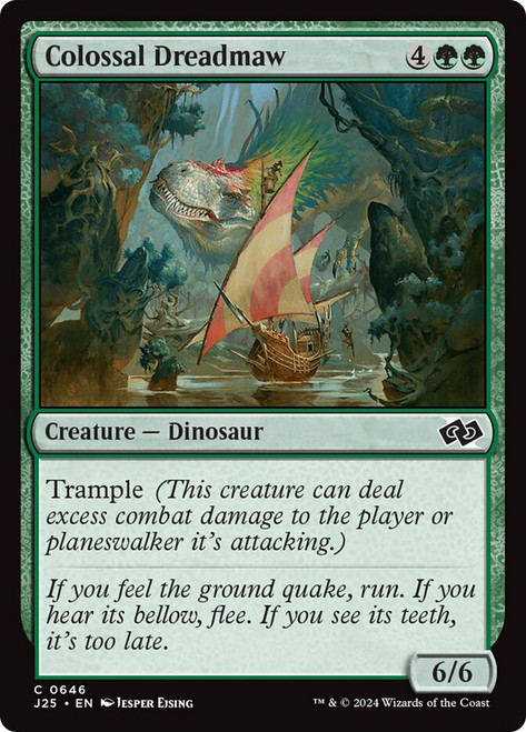 Colossal Dreadmaw\nFoundations Jumpstart\nSingle\nMagic The Gathering