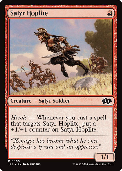 Satyr Hoplite\nFoundations Jumpstart\nSingle\nMagic The Gathering