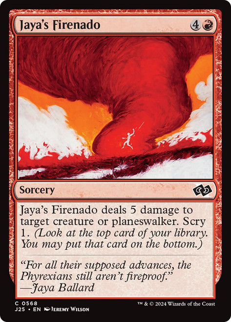 Jaya's Firenado\nFoundations Jumpstart\nSingle\nMagic The Gathering