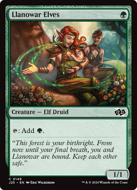 Llanowar Elves\nFoundations Jumpstart\nSingle\nMagic The Gathering