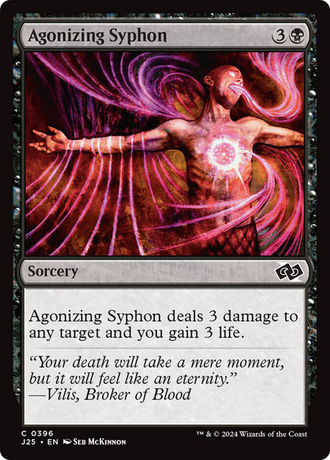 Agonizing Syphon\nFoundations Jumpstart\nSingle\nMagic The Gathering