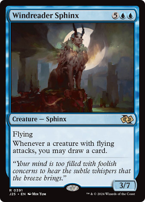 Windreader Sphinx\nFoundations Jumpstart\nSingle\nMagic The Gathering