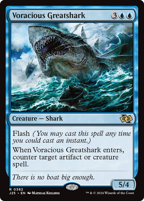 Voracious Greatshark\nFoundations Jumpstart\nSingle\nMagic The Gathering