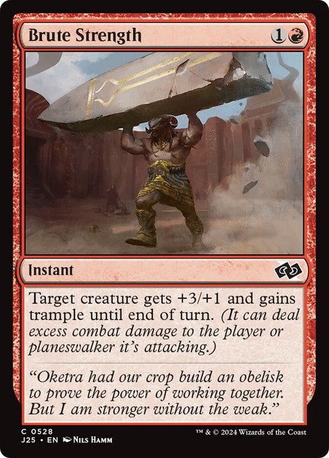 Brute Strength\nFoundations Jumpstart\nSingle\nMagic The Gathering