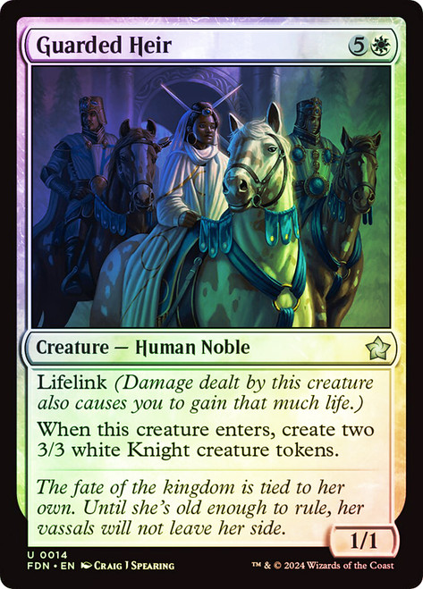 Guarded Heir\nFoundations\nSingle\nMagic The Gathering
