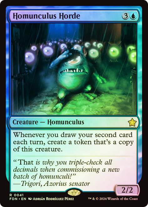 Homunculus Horde\nFoundations\nSingle\nMagic The Gathering