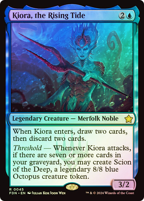 Kiora, the Rising Tide\nFoundations\nSingle\nMagic The Gathering