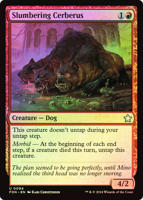 Slumbering Cerberus\nFoundations\nSingle\nMagic The Gathering