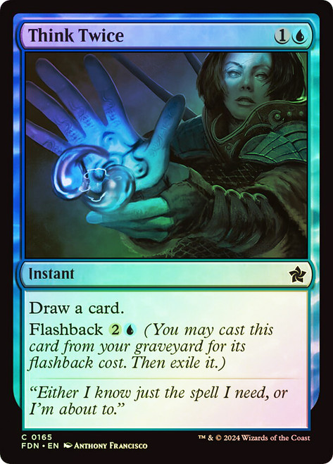 Think Twice\nFoundations\nSingle\nMagic The Gathering