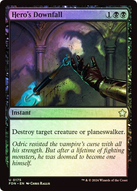 Hero's Downfall\nFoundations\nSingle\nMagic The Gathering