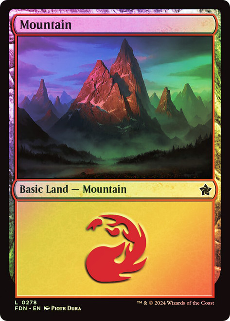 Mountain (#278)\nFoundations\nSingle\nMagic The Gathering