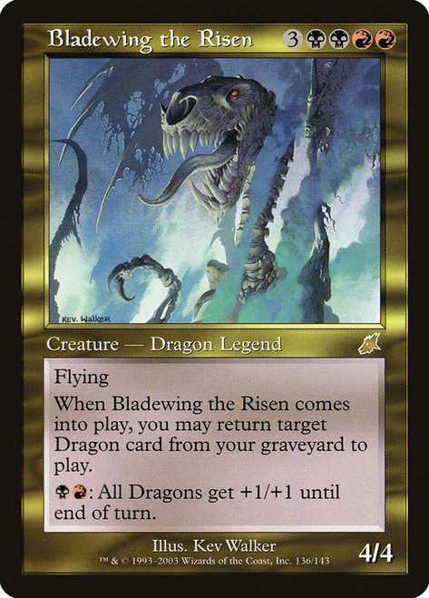 MTG　帰ってきた刃の翼/Bladewing the Risen　初版　Foil 帰ってきた刃の翼/Bladewing the Risen》[IMA] 金U | 日本最大級 MTG