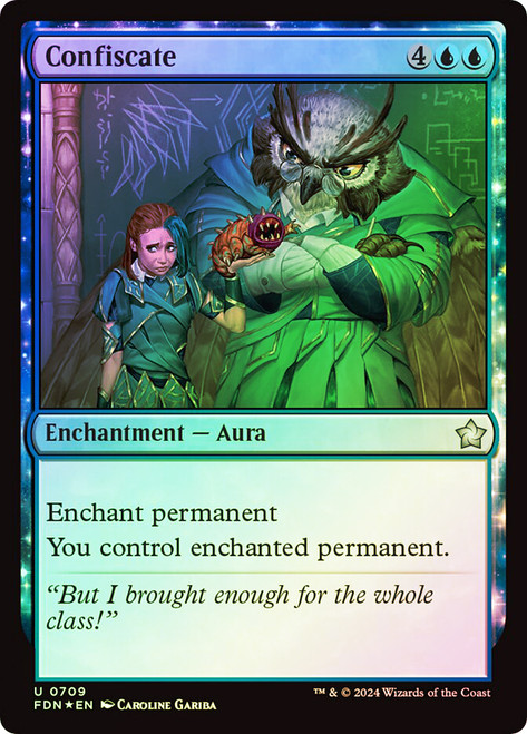 Confiscate\nFoundations\nSingle\nMagic The Gathering