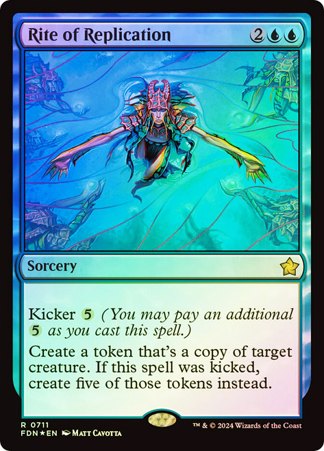 Rite of Replication\nFoundations\nSingle\nMagic The Gathering
