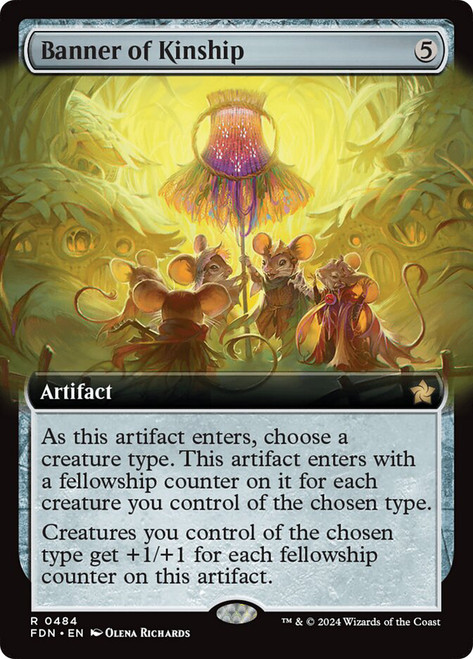 Banner of Kinship (Extended Art)\nFoundations - Variants\nSingle\nMagic The Gathering