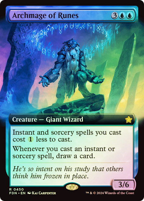 Archmage of Runes (Extended Art)\nFoundations - Variants\nSingle\nMagic The Gathering