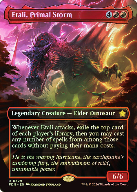 Etali, Primal Storm (Borderless)\nFoundations - Variants\nSingle\nMagic The Gathering