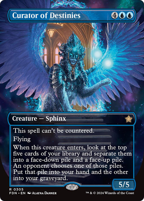 Curator of Destinies (Borderless)\nFoundations - Variants\nSingle\nMagic The Gathering