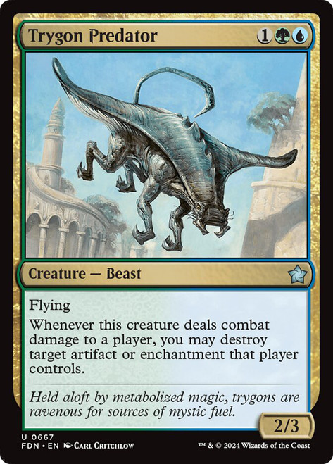 Trygon Predator\nFoundations\nSingle\nMagic The Gathering