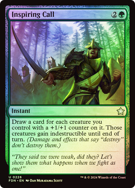 Inspiring Call\nFoundations\nSingle\nMagic The Gathering