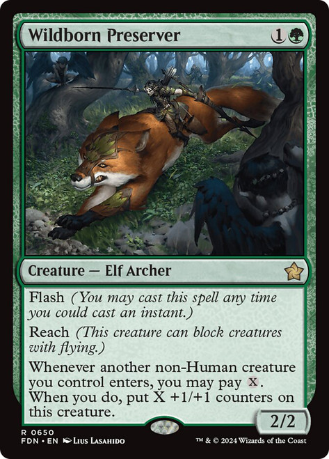 Wildborn Preserver\nFoundations\nSingle\nMagic The Gathering