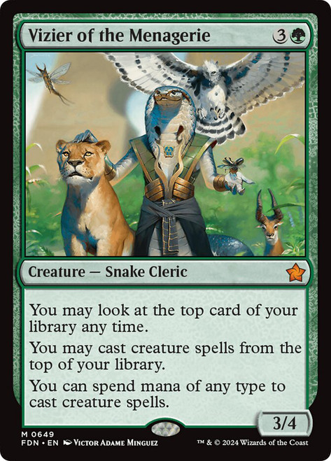 Vizier of the Menagerie\nFoundations\nSingle\nMagic The Gathering