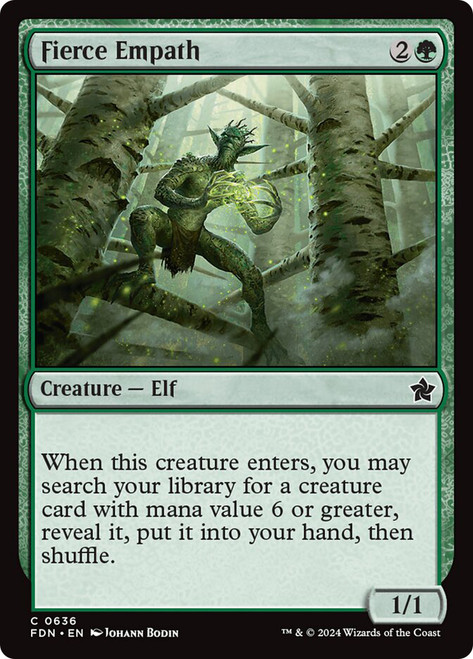 Fierce Empath\nFoundations\nSingle\nMagic The Gathering