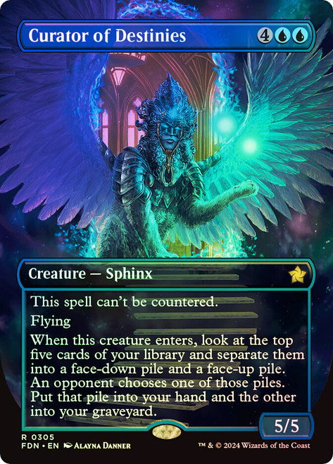 Curator of Destinies (Borderless)\nFoundations - Variants\nSingle\nMagic The Gathering