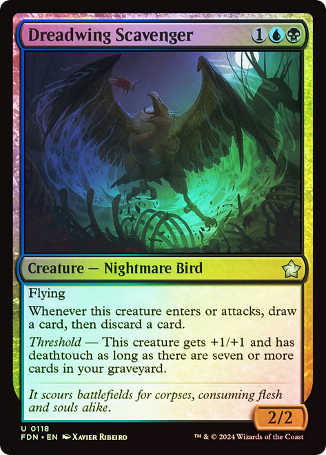 Dreadwing Scavenger\nFoundations\nSingle\nMagic The Gathering
