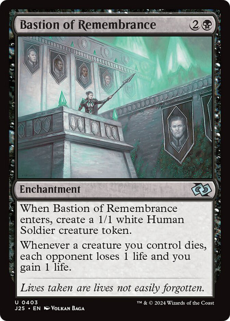 Bastion of Remembrance\nFoundations Jumpstart\nSingle\nMagic The Gathering