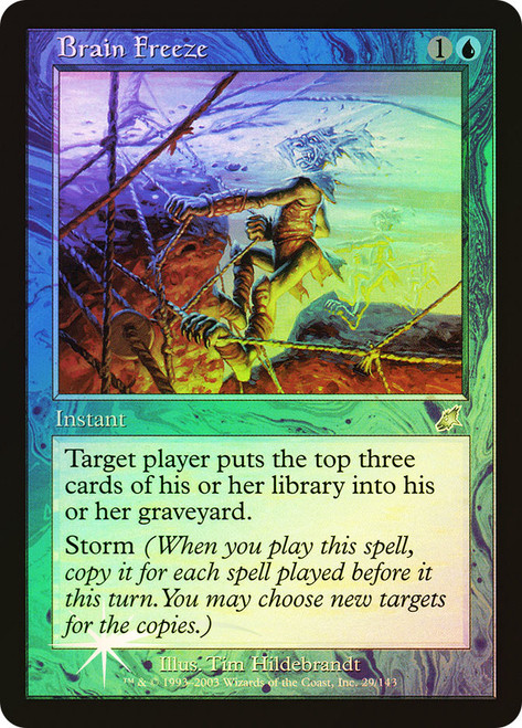 思考停止/Brain Freeze 日本語 Foil MTG FOIL】【英】思考停止/Brain Freeze[青P]【SLD】 | プロモ・プレ