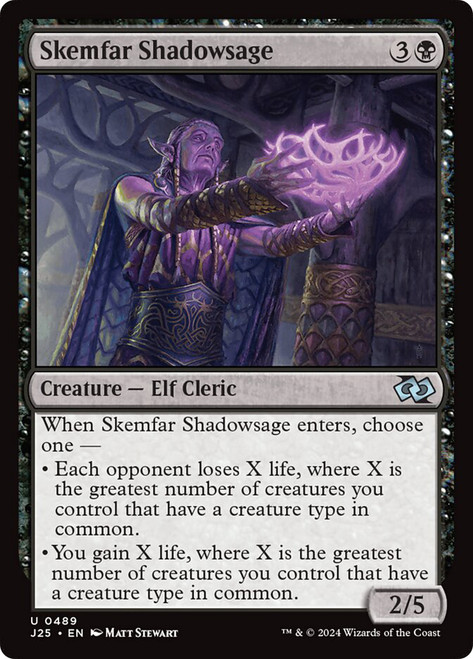 Skemfar Shadowsage\nFoundations Jumpstart\nSingle\nMagic The Gathering