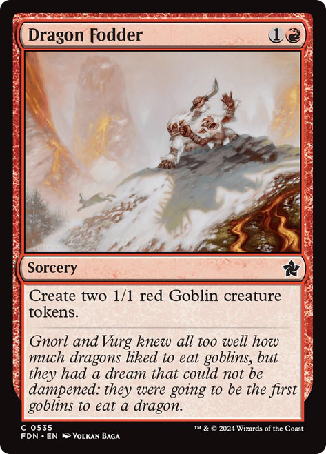 Dragon Fodder\nFoundations\nSingle\nMagic The Gathering
