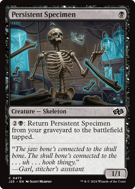 Persistent Specimen\nFoundations Jumpstart\nSingle\nMagic The Gathering