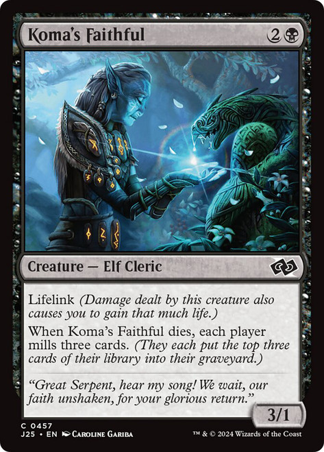 Koma's Faithful\nFoundations Jumpstart\nSingle\nMagic The Gathering