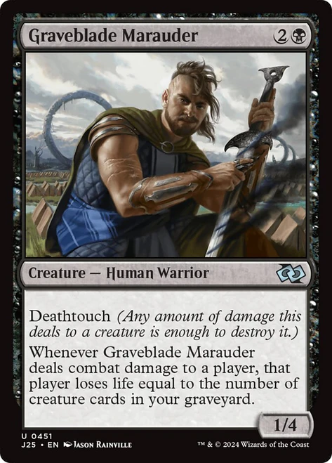 Graveblade Marauder\nFoundations Jumpstart\nSingle\nMagic The Gathering
