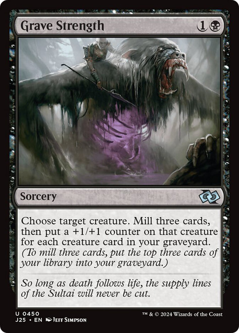 Grave Strength\nFoundations Jumpstart\nSingle\nMagic The Gathering